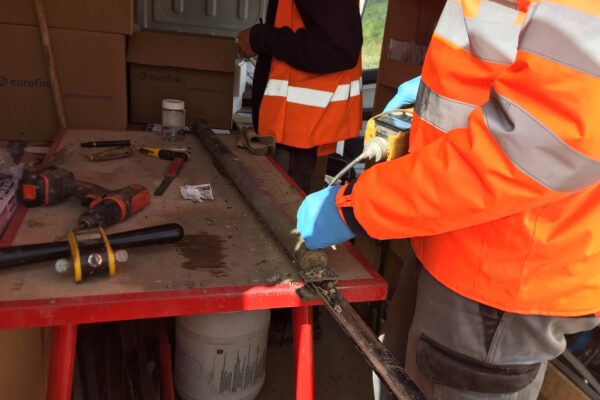Mesure des polluants volatils dans les sols